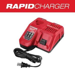Milwaukee Battery Charger Li-Ion Multi-Voltage Optimum Performance 2-Port Red