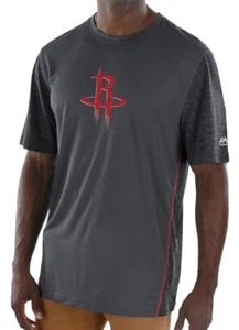 Houston Rockets Mens Storm Grey Respect The Play Polyester T Shirt - Picture 1 of 5