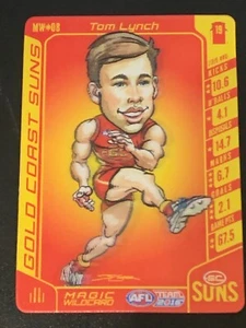 2016 AFL Teamcoach Trading Card Magic Wild Card MW-08 Tom Lynch-Gold Coast Suns - Picture 1 of 2