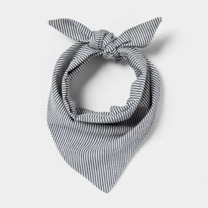 Boots & Barkley Woven Stripe Tie Dog Bandana - One Size Fits Most - Picture 1 of 4