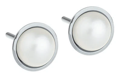 Ernstes Design Evia  Ohrringe E479  mit Perlen Edelstahl weiß - Bild 1 von 3