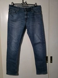 Mens COUNTRY ROAD Blue Straight Leg Denim Jeans - Size 36" (T55) - Picture 1 of 4
