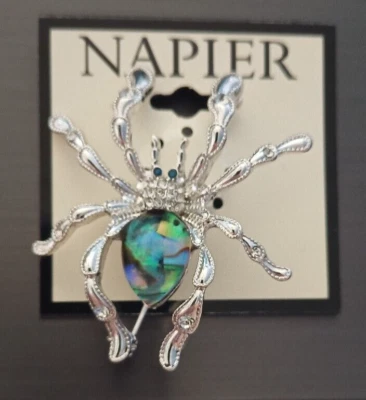 Новый Napier серебристого тона осень паук заколка - Изображение 1 из 4