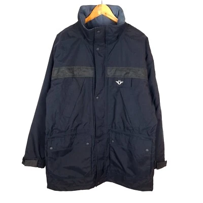 HELLY HANSEN Men's 3 in 1 Parka Jacket Size L Blue Military Stand Collar - Image 1 of 4