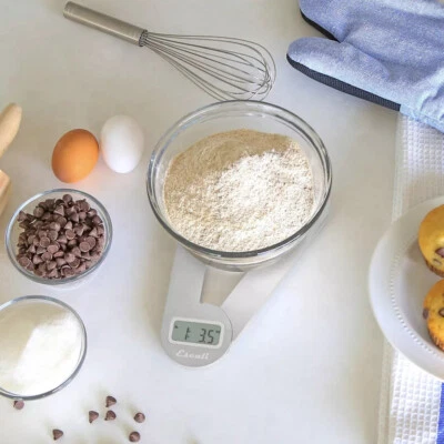 Báscula de alimentos Escali Savu - Báscula plegable digital de acero inoxidable que ahorra espacio 11 Lb/5 Kg Foto 1 de 4