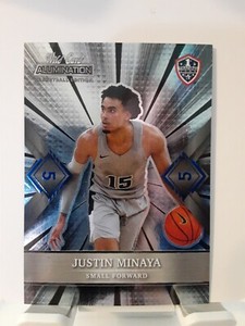 2021-22 Wild Card Alumination 5 Blue Stripe Justin Minaya #ABC-46