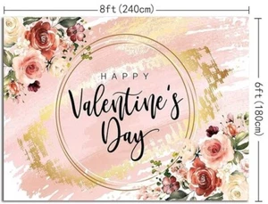 Fondo de fotografía de feliz día de San Valentín de 8x6 pies - Imagen 1 de 1