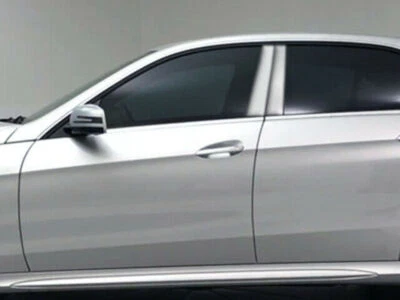 Borde de poste de pilar pulido QAA PP10060 4 piezas para sedán clase E 10-16 Foto 1 de 3