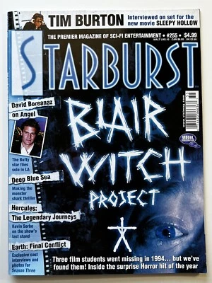 Starburst Magazine Blair Witch Project David Boreanaz Nov 1999 Tim Burton STA - Image 1 of 4