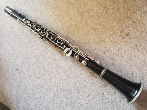 Ältere B Klarinette aus Holz, deutsches System, 6 Ringe old clarinet - Bild 1 von 13