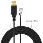 Długi kabel myszy USB 2,2 m - pozłacane złącze - przewód 5-pinowy