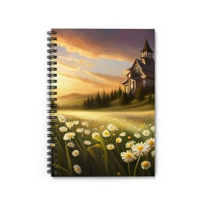 Cuaderno Espiral Cubierta Frontal Estampado Paisaje - Línea Reglada - Imagen 1 de 5