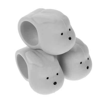  3 Stück Silikon-Türgriffschutz, kindersichere Türknaufabdeckungen, - Bild 1 von 4