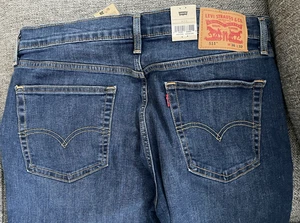 Levi's Men's 511 Slim Strech Blue Jeans 36x32 NWT Retail $69.50 Panda - Picture 1 of 8