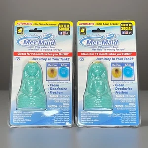 Lot Of 2 New In Package Mer-Maid Automatic Toilet Bowl Cleaner AS-SEEN-ON-TV NOS - Picture 1 of 4