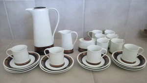 Block Bidasoa Creation Coffee Pot/w 9 Cups & Saucers Creamer & Lidded Sugar Set - Picture 1 of 8