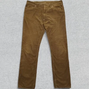 Polo Ralph Lauren Pantalone Uomo 40Tx36 Marrone Velluto a coste Gamba Dritta Cotone Preppy - Foto 1 di 14
