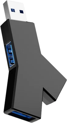 USB 3.0 Hub, 3 Port Mini USB Verteiler, Mit USB 3.0 Und USB 2.0 Tragbarer USB Sp - Bild 1 von 4