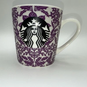2017 Starbucks Tasse Lila Blumen Floral Kaffeetasse Sirene Logo 18oz - Bild 1 von 8