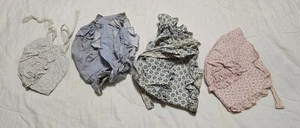 Lot 4 Vintage Handmade Sun Bonnets Little House In The Prairie Floral Lace Amish - Picture 1 of 5
