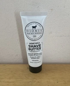 NEU Dionis Ziegenmilch Rasierbutter für Gesicht & Körper unparfümiert Reisen 29ml/1oz - Bild 1 von 4