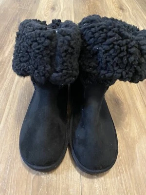 MukLuks Cozy Womens Comfort Boots Size 8w Pull on Winter Boots Knit Tops NEW - Image 1 of 4