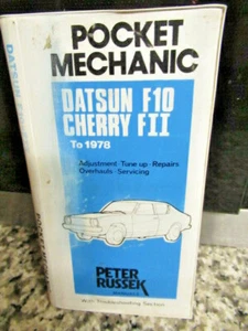 DATSUN CHERRY F10 11 CLASSIC CAR MANUAL POCKET MECHANIC WIRING DIAGRAMS - Picture 1 of 12