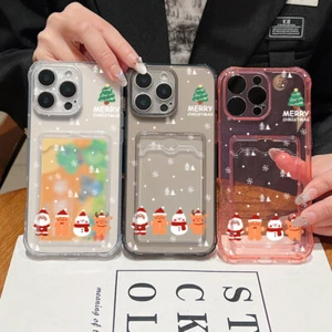 Clear Case With Card Slot Holder For iPhone 16 PRO MAX 15 14 13 12 11Phone Cover - Picture 1 of 17