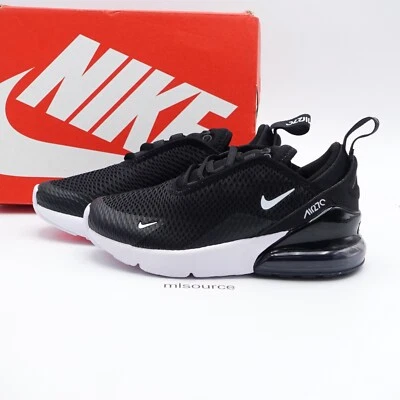 Zapatillas Nike Air Max 270 para niños pequeños talla 13 AO2372-001 negras/antracita/blancas Foto 1 de 4