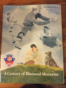 Chicago Cubs 1876-1976 A Century of Diamond Memories Magazine Souvenir - Picture 1 of 12