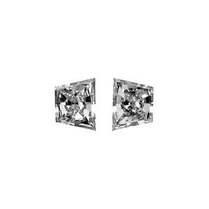 0.43 Ct. - 2 Natural Loose Diamond Side Stones F, Trapezoid VS1 Handmade Jewelry - Picture 1 of 7