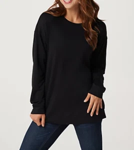 G.I.L.I. - Solid Crewneck Sweatshirt - Noir Black - Small - Picture 1 of 1