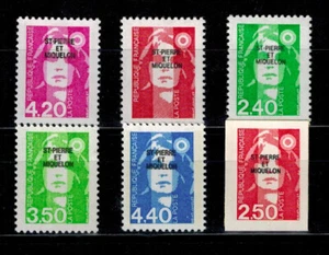 Saint Pierre & Miquelon Stamps No. 572, 578, 587-590 New ** MNH - Picture 1 of 1
