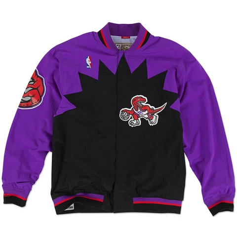 Toronto Raptors 1995-96 Mitchell & Ness Authentic NBA Warm-Up Jacket - Purple Cover