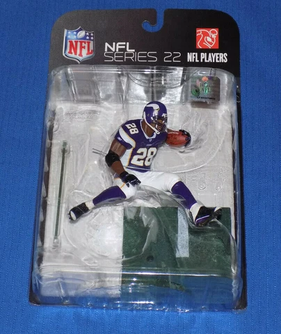 2009 McFarlane NFL Series 22 Adrian Peterson Figure New In Package  NO LABEL Cover