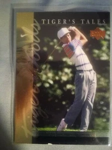Tiger Woods 2001 Upper Deck Golf Tiger's Tales tt5 Tiger Benefits From Parents - Picture 1 of 1