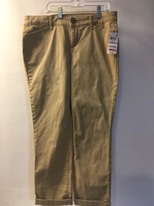 Charter Club Damen Petite Slim Leg Khakis mit Bündchen. Neu mit Etikett Größe 6p F9 - Bild 1 von 5