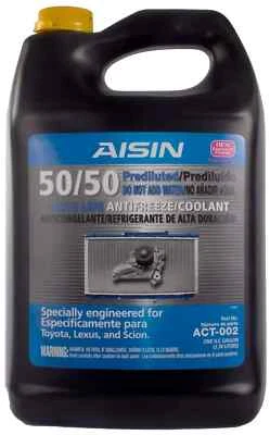 AISIN ACT-002 Engine Coolant Antifreeze 1 Gallon Pink 50/50 For Toyota Lexus Foto 1 de 3