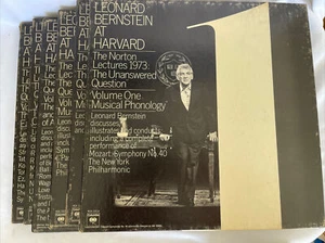 Leonard Bernstein At Harvard The Norton Lectures 1973 Complete Volumes 1-6 - Picture 1 of 11