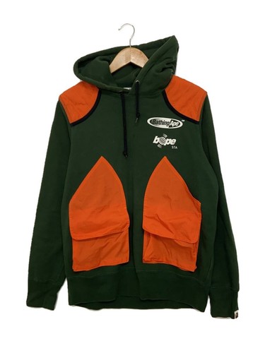 A BATHING APE (BAPE) Felpa con cappuccio A BATHING APE verde M usata