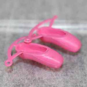 BARBIE MATTEL Doll Shoes Vintage Fashion 1980s Superstar Pink Ballerina Slippers - Bild 1 von 10