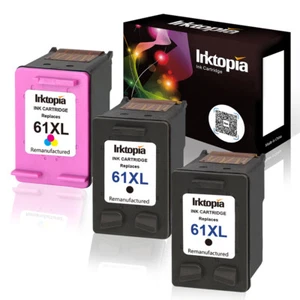 61XL Combo Pack Ink Cartridges for HP Deskjet 1055 2542 2546 3510 3514 3516. - Picture 1 of 6