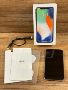 Apple iPhone X 256 GB Silver Unlocked Working Good Condition - Zdjęcie 1 z 12