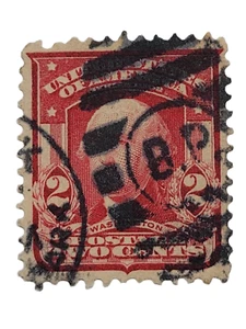 Briefmarken USA 1903 Scott #319 2c Washington gebraucht - ohne Gummi - selten Rarität - siehe Bilder - Bild 1 von 4