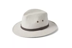 Sombrero de lino irlandés Failsworth clásico Fedora Safari clasificación UPF 40+ nueva venta 39,00 GBP - Imagen 1 de 4