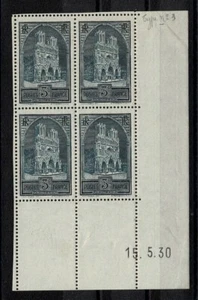 FRANCE YVERT 259b SCOTT 247B "REIMS CATHEDRAL 3F DIE III BLOCK 4" MH-MNH VF X423 - Picture 1 of 3
