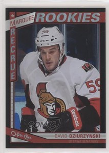 2013 O-Pee-Chee Marquee Rookies Black Rainbow Foil David Dziurzynski Rookie RC