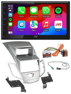 JVC Bluetooth 2DIN MP3 DAB USB Autoradio für Ford Fiesta 2008-2010 Display silbe - Bild 1 von 4