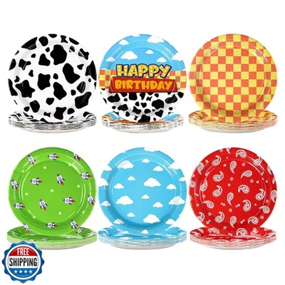 60 Pcs Toy Inspire Game Cartoon Story Party Plates 9" 350GSM Cart - Image 1 of 4