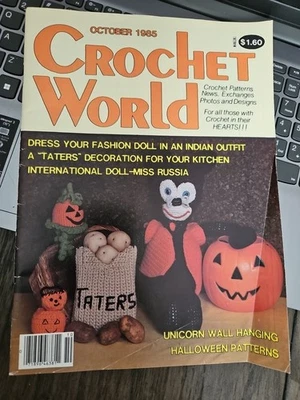 Revista Halloween Crochet World 1985 Foto 1 de 4